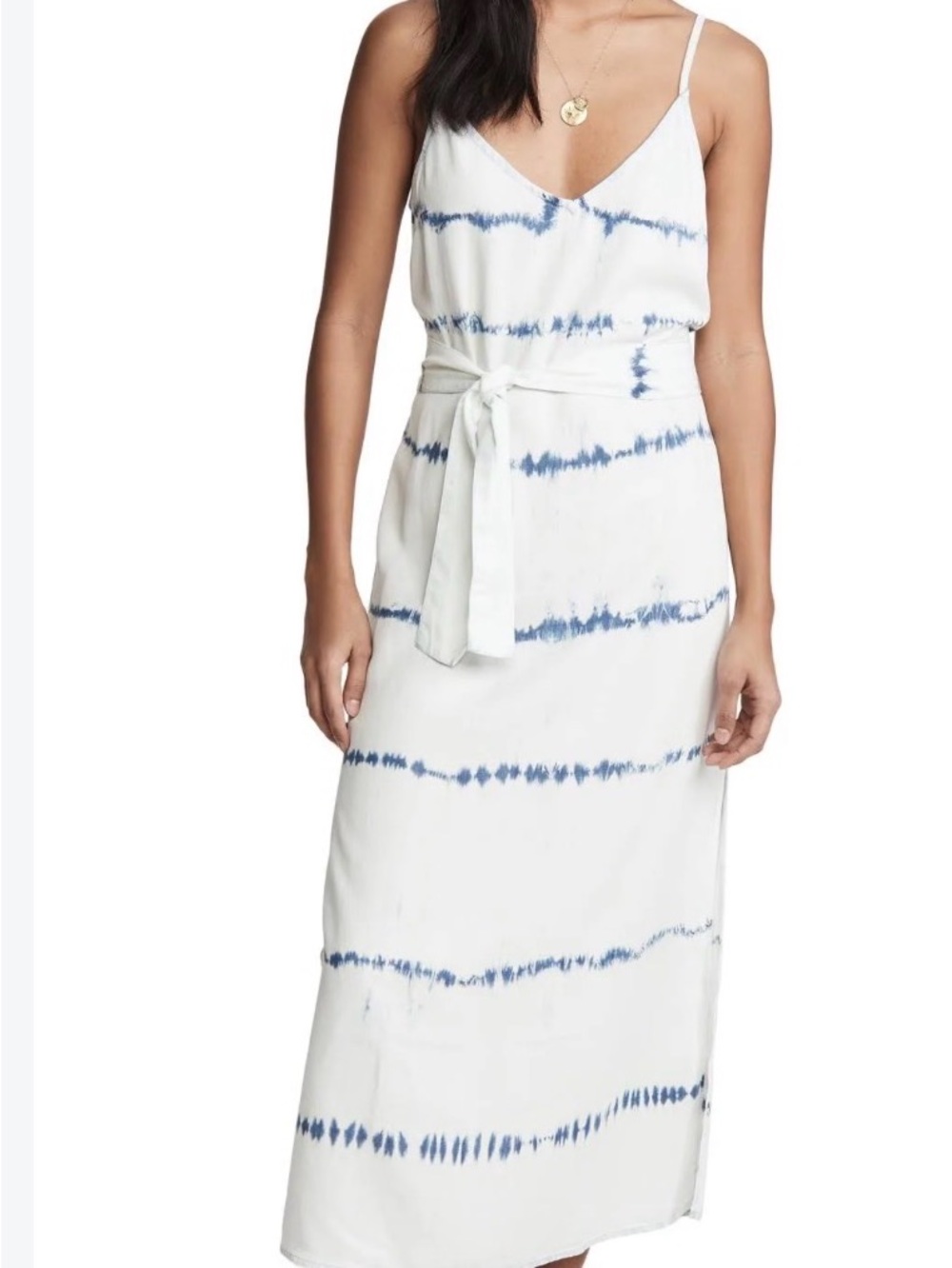 Bella Dahl Smocked Waist maxi Dress Indigo size xs. NWT